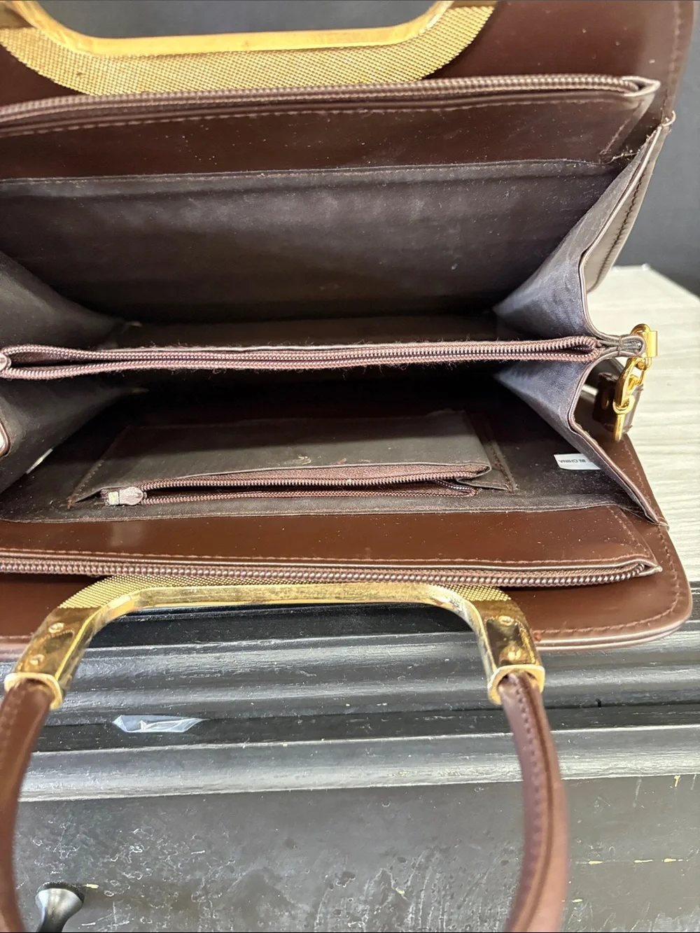 Guess structured satchel